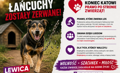 Zwierzęta zasługują na godne życie – dotrzymaliśmy obietnicy